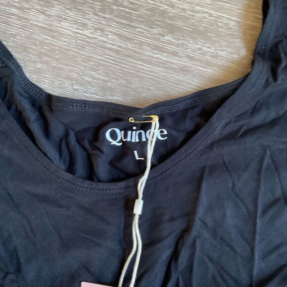 Quince Striped Women's Tops 2 pack Black/White size L NWT in packaging - Picture 15 of 16